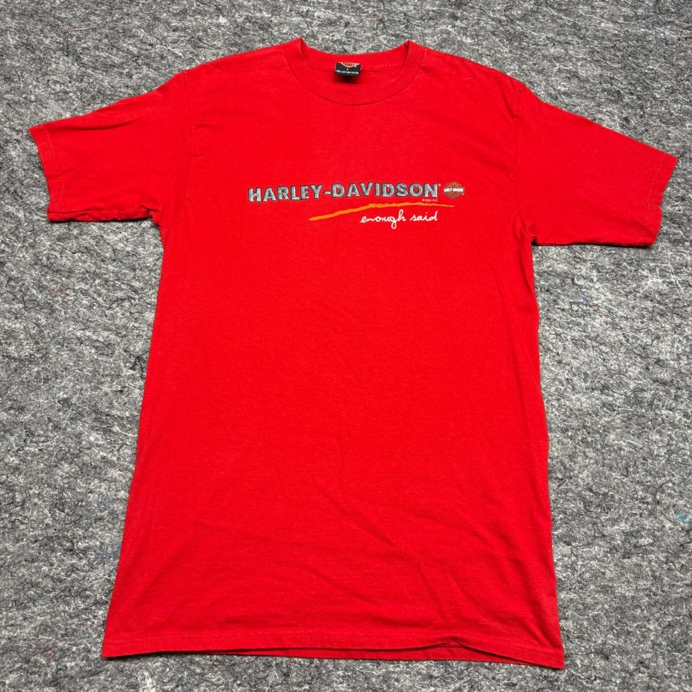 Vintage Harley-Davidson Bend Oregon Bears Roses Red Graphic T-Shirt Large